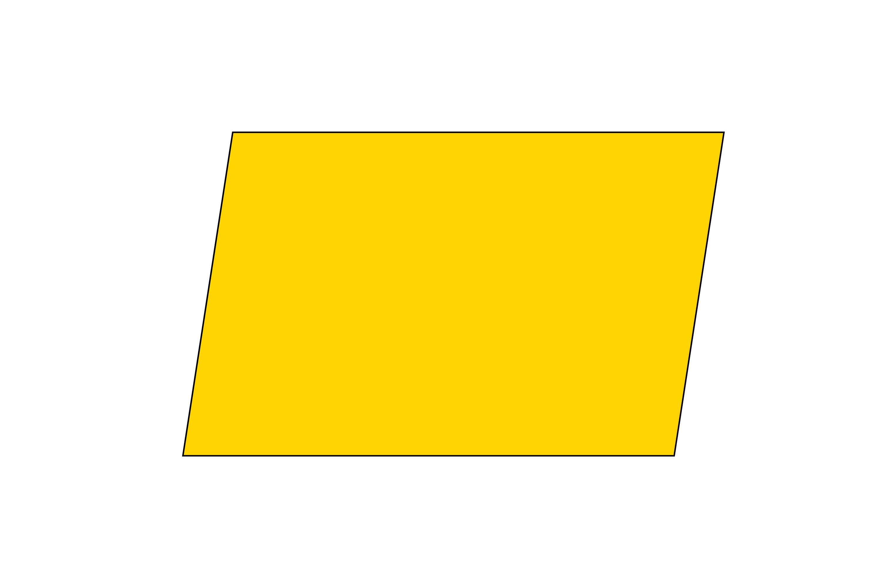 To find out the area of a parallelogram, it works like working out the area of triangles